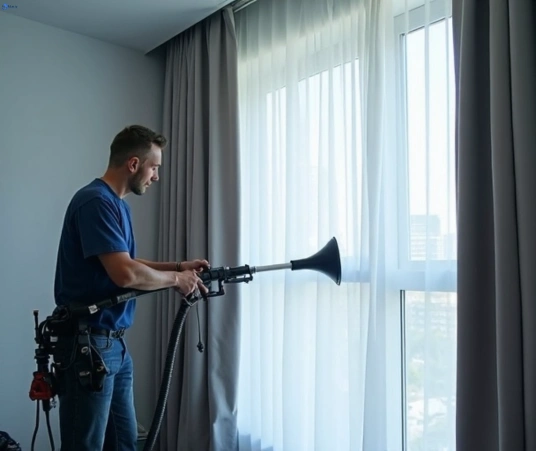 Professional drapes cleaning process tools Matty Curtain Cleaning burpengary