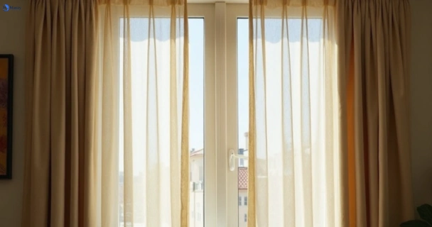 Dull dusty drapes in burpengary before professional cleaning